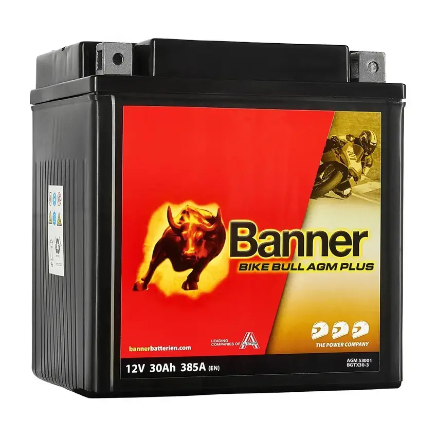 BANNER Bike Bull AGM PLUS BGTX30-3 12V/30Ah